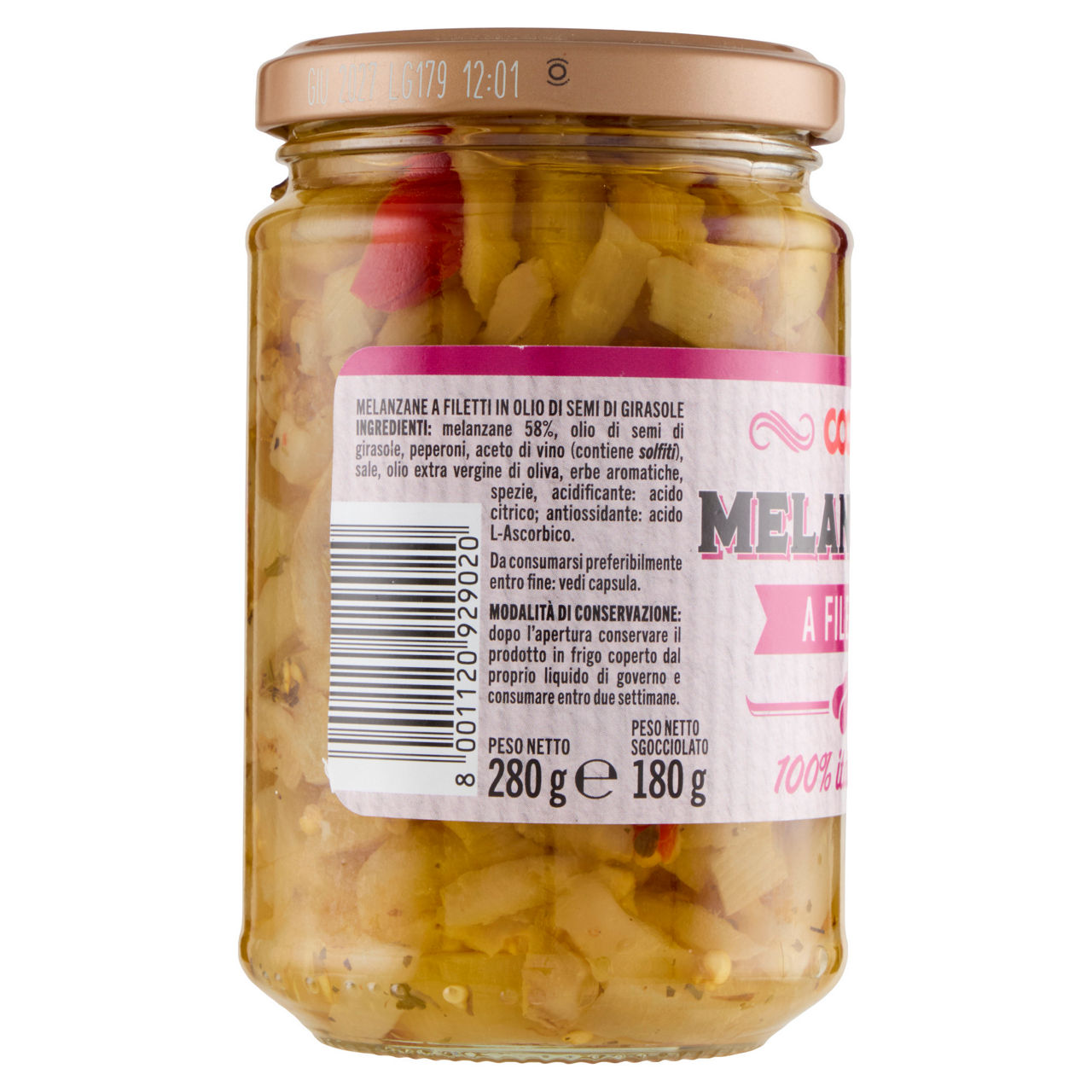 Melanzane a filetti in olio di girasole 280 gr - Immagine 41