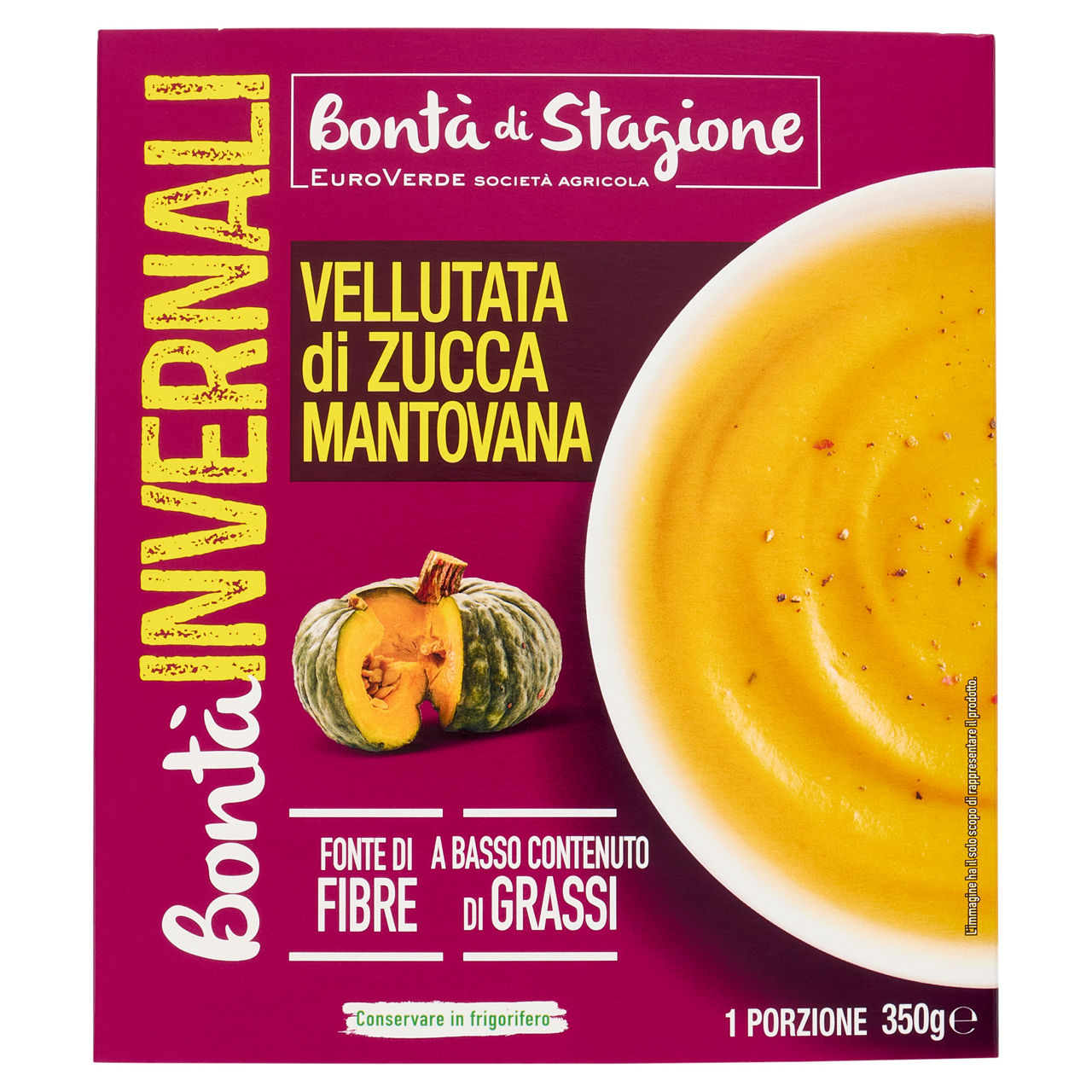 Vellutata di zucca mantovana 350 gr - Immagine 01