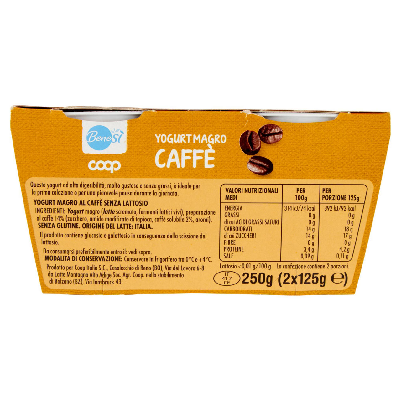 Yogurt magro al caffè 2 pz da 125 gr - Immagine 11