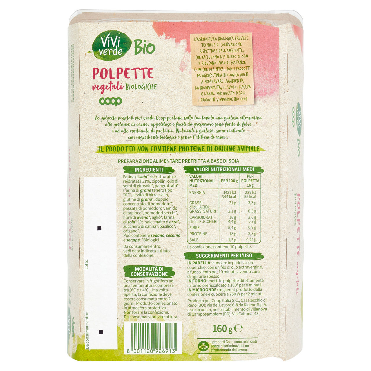 Polpette vegetali bio 160 gr - Immagine 51