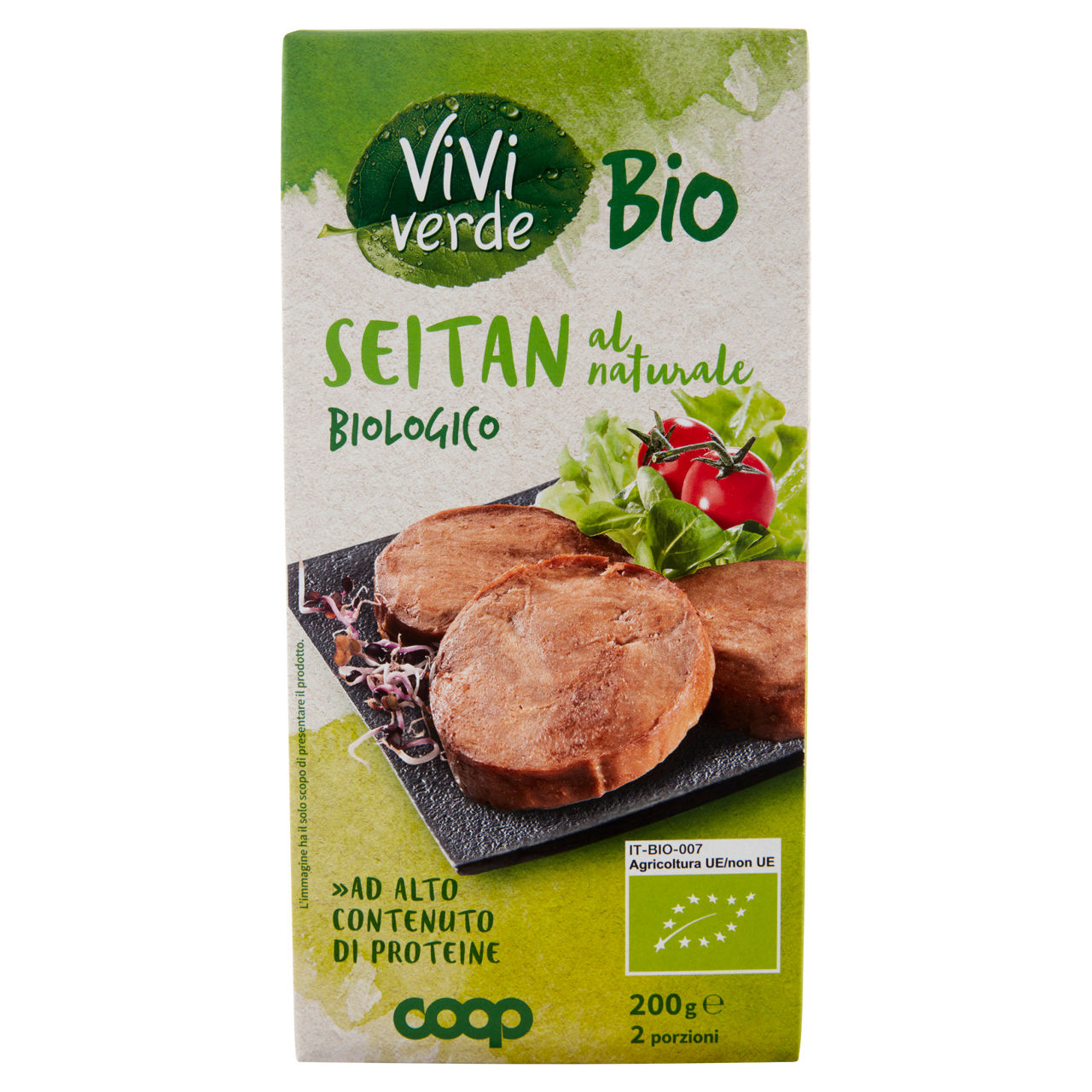 Seitan al naturale bio 2 pz 200 gr - Immagine 01