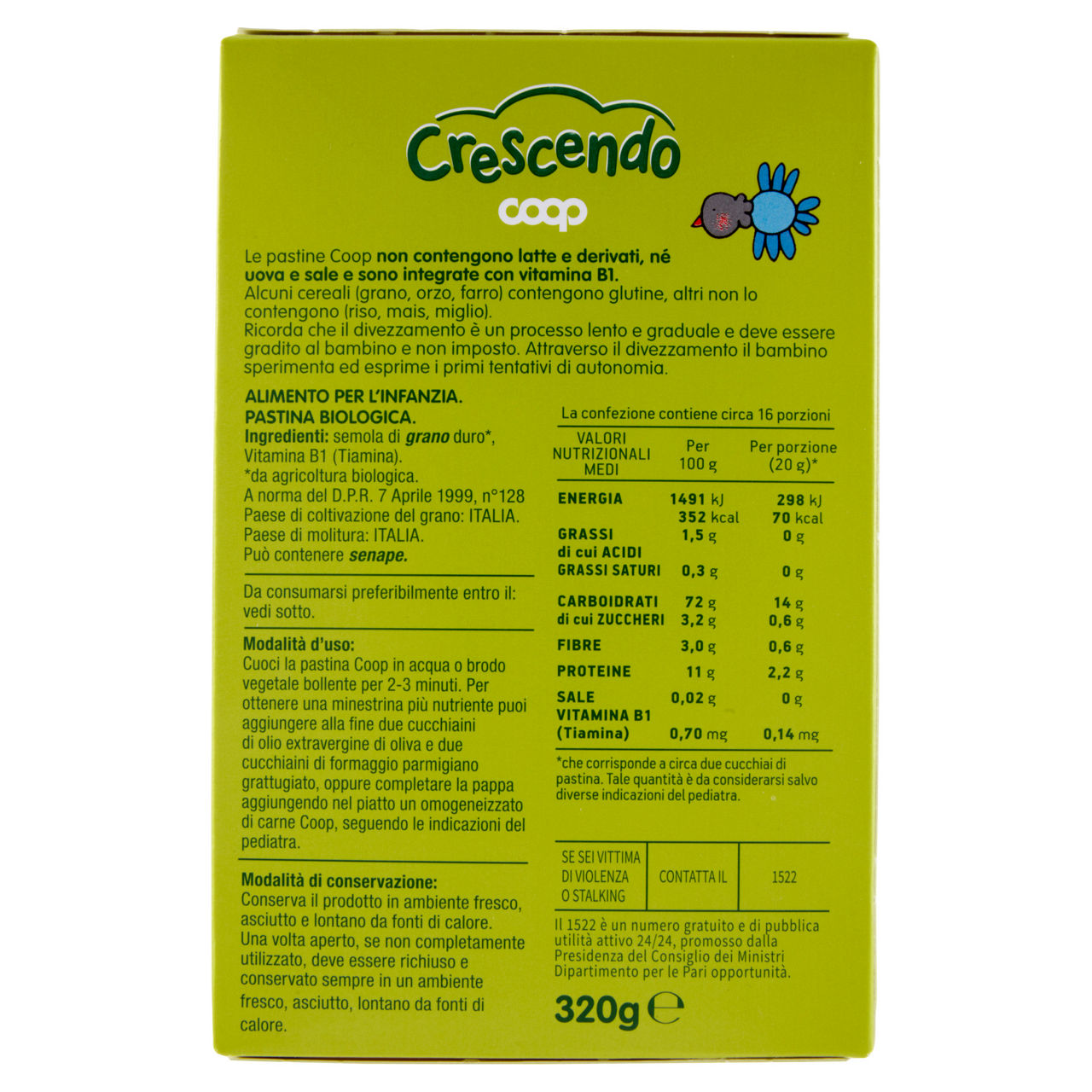 Pastina sabbiolina bio 320 gr - Immagine 31