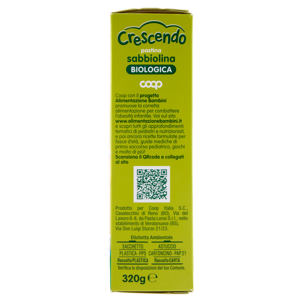 Pastina sabbiolina bio 320 gr - Immagine 51