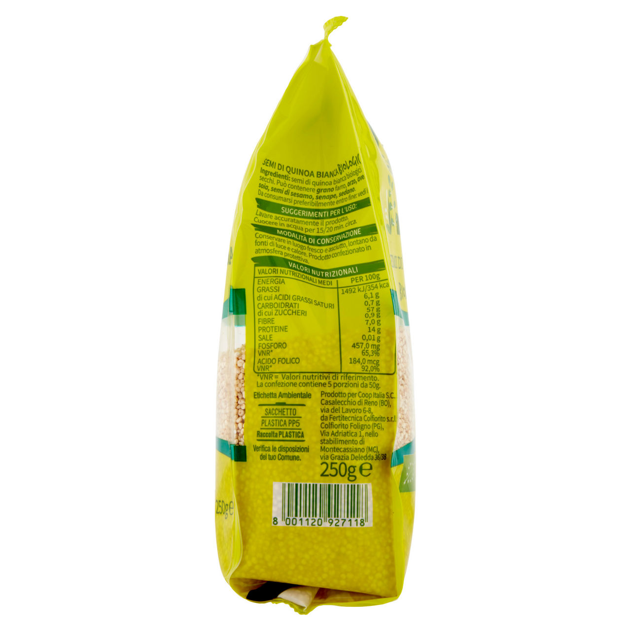 Semi di quinoa bianca bio 250 gr - Immagine 71