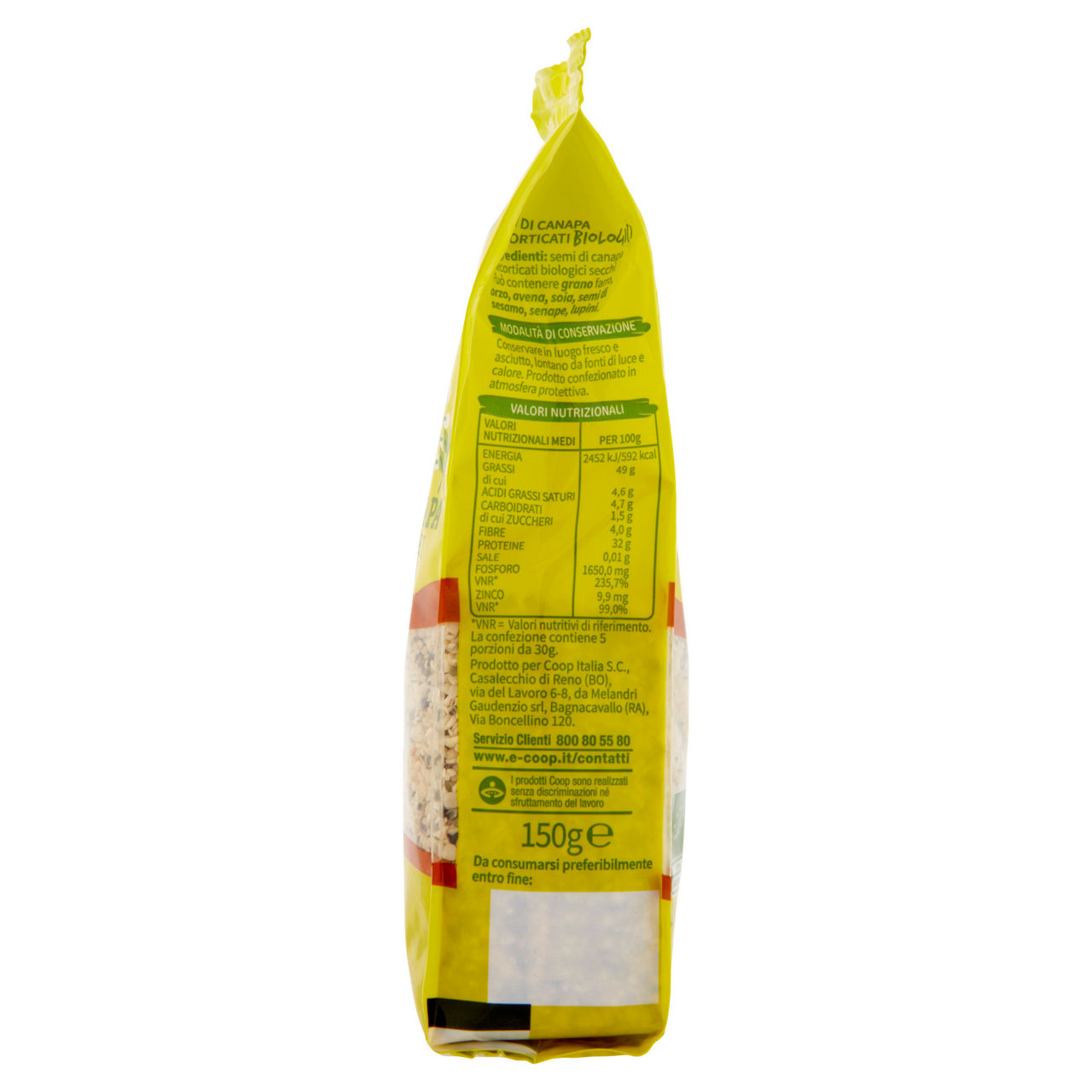 Semi di canapa decorticati bio 150 gr - Immagine 51