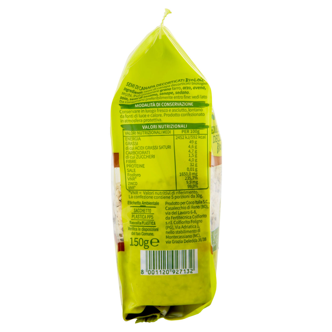 Semi di canapa decorticati bio 150 gr - Immagine 71