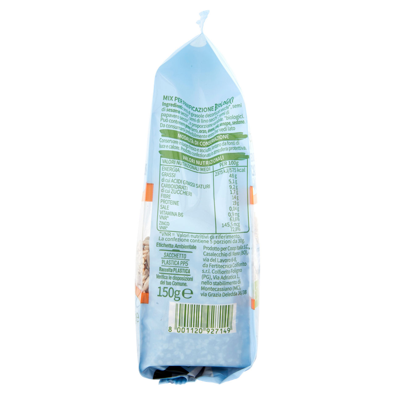 Mix di semi per panificazione bio 150 gr - Immagine 111