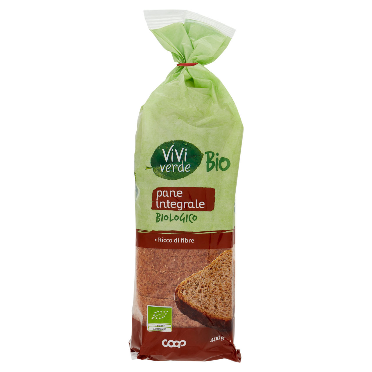 Pane integrale biologico vivi verde 400 g - Immagine 11