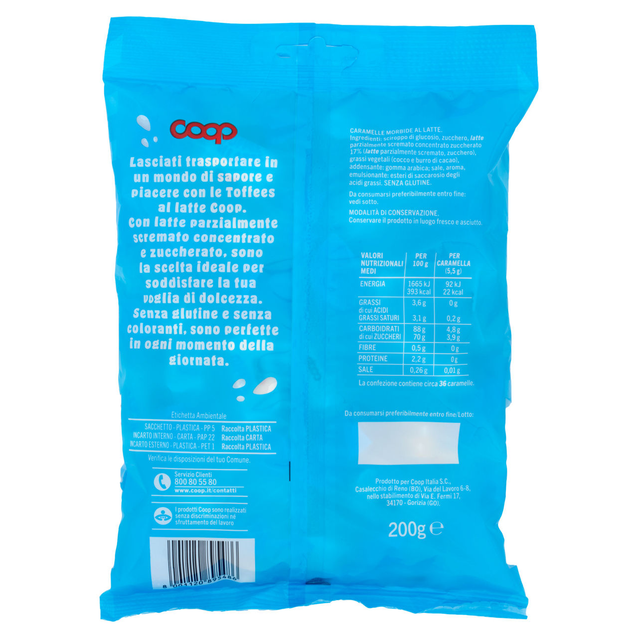 Caramelle morbide toffees al latte 200 gr - Immagine 31