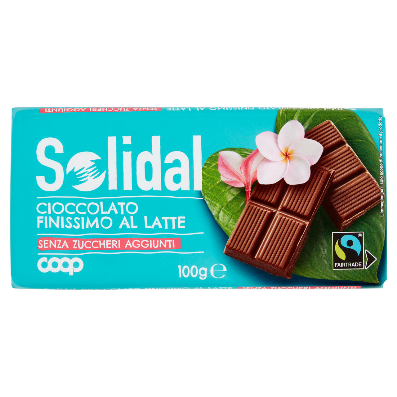 Cioccolato finissimo al latte senza zuccheri aggiunti 100 gr