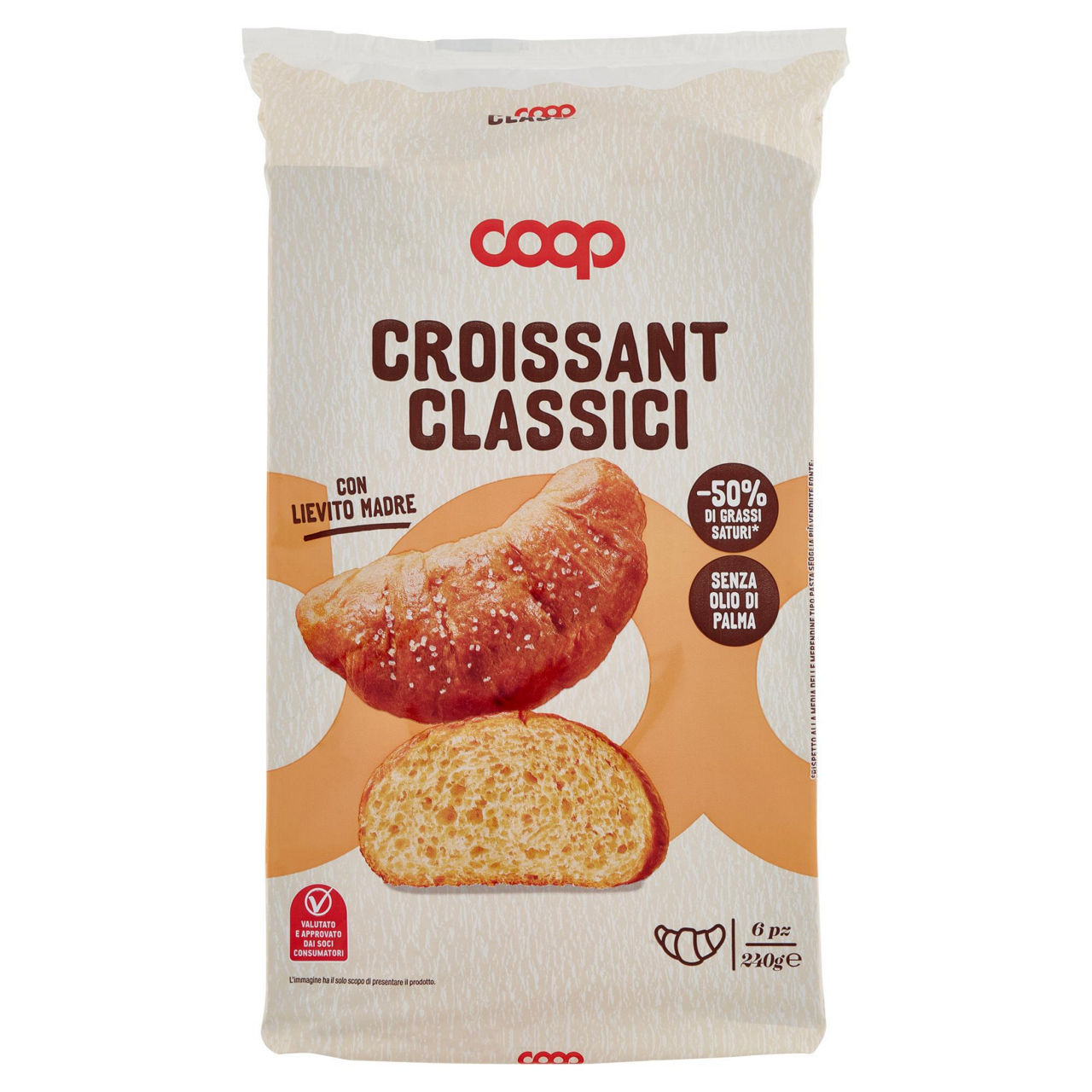 Croissant classici 6 pz 240 gr