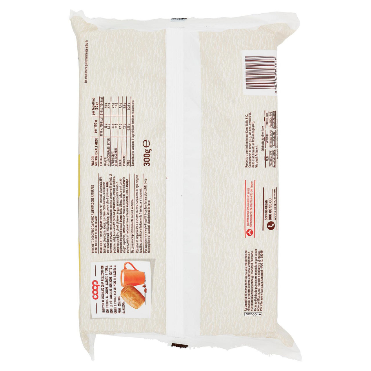 Fagottini al cioccolato 6 pz 300 gr - Immagine 31