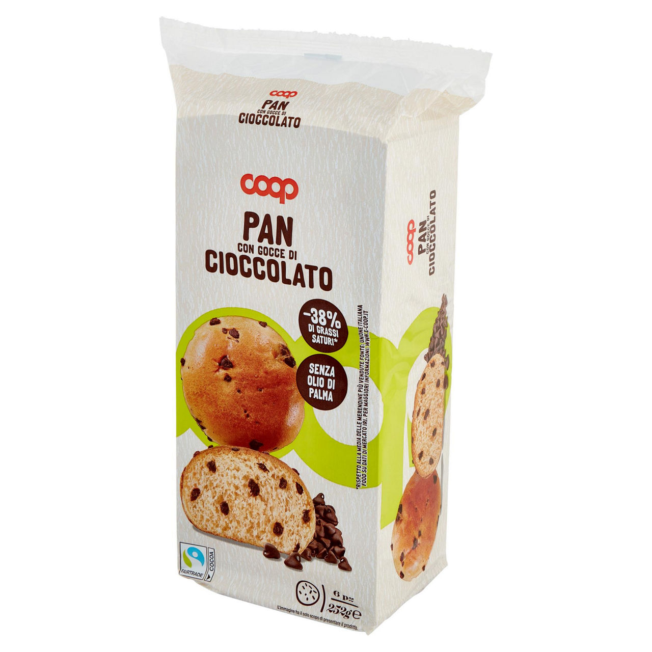 Pan di cioccolato con gocce di cioccolato 6 pz x 42 gr - Immagine 31