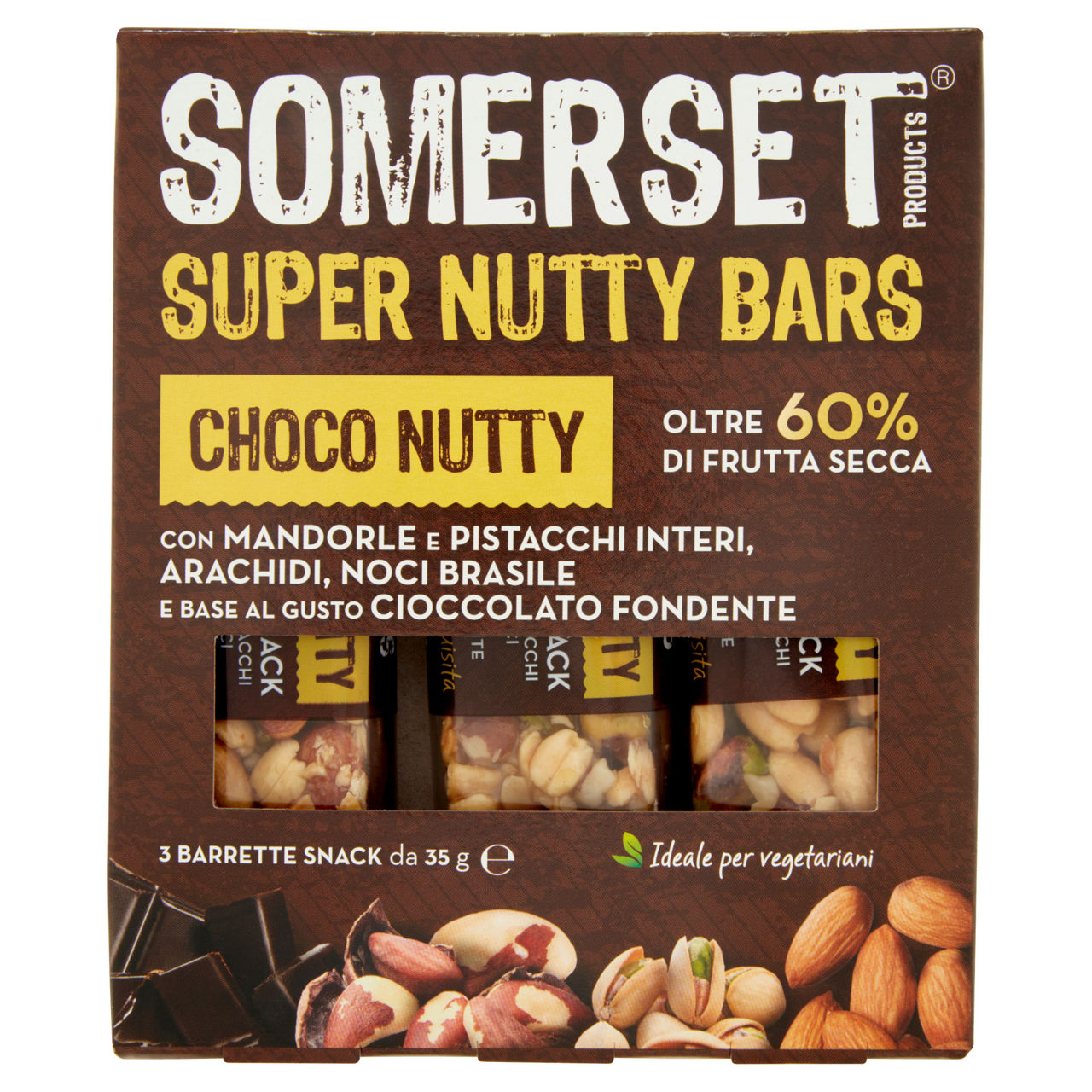 Barrette choco nutty 3 pz 105 gr - Immagine 01