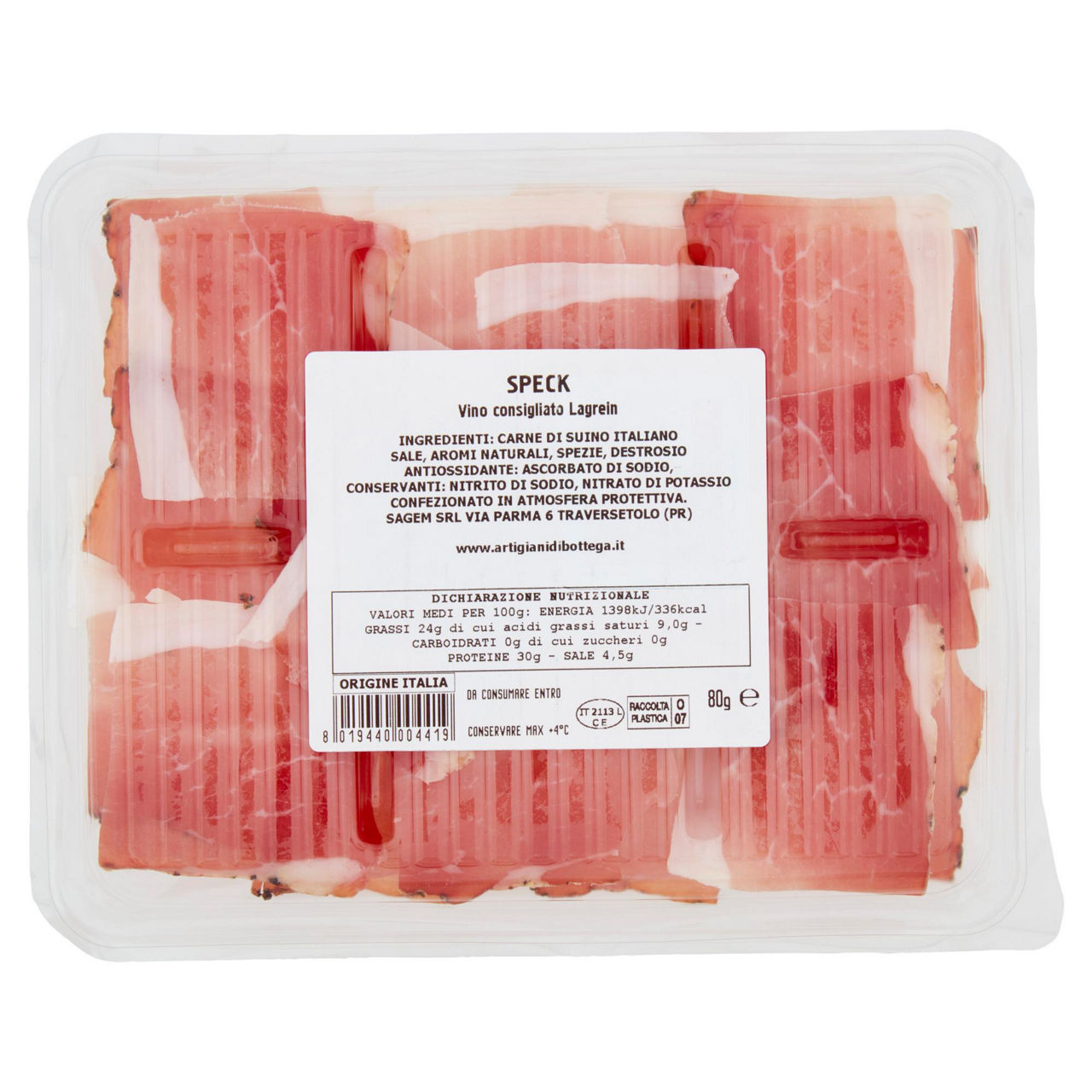 Speck leggermente affumicato 80 gr - Immagine 51
