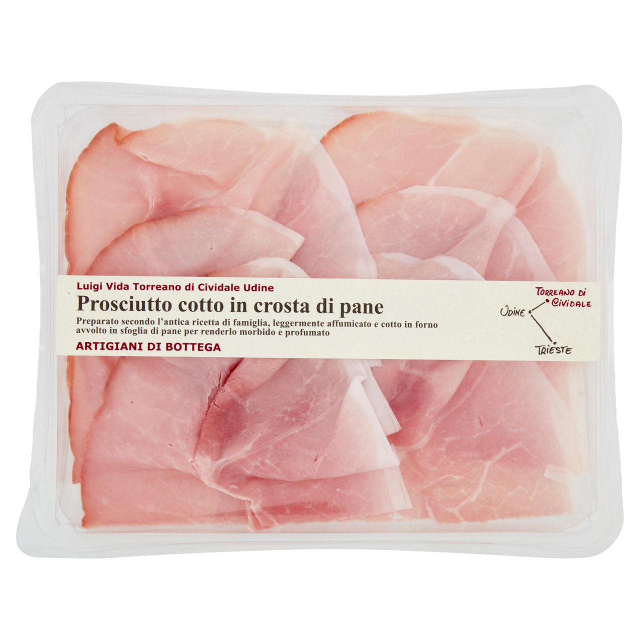 Prosciutto cotto in crosta di pane confezione 100 gr - Immagine 01