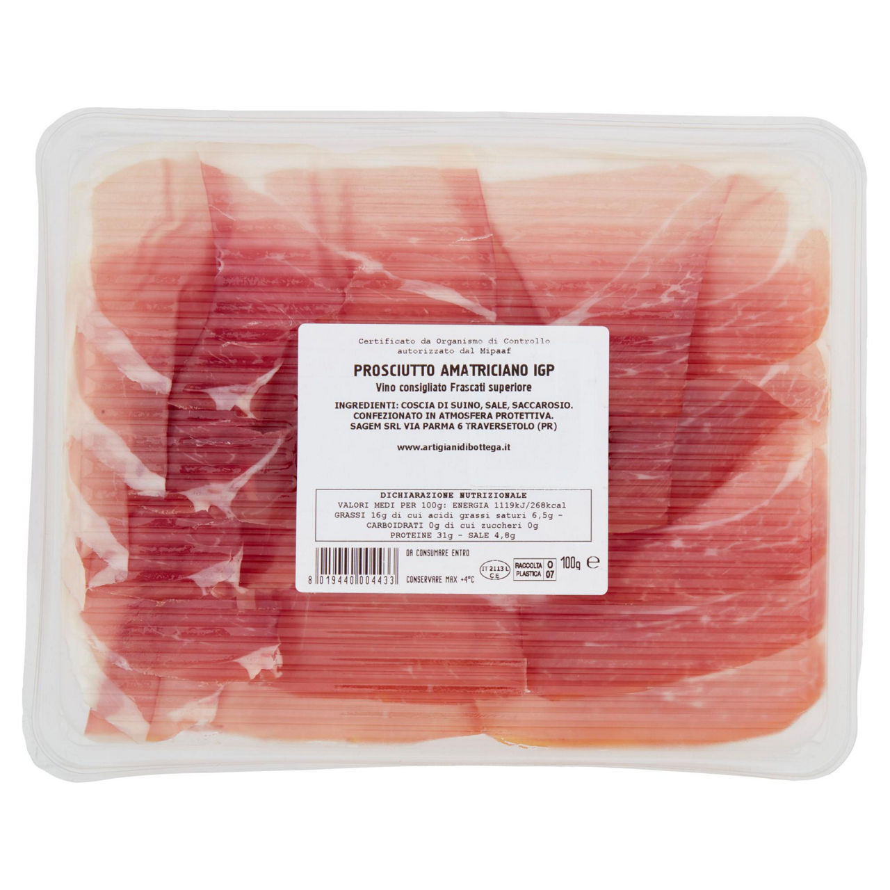Prosciutto Amatriciano IGP 100 gr - Immagine 51