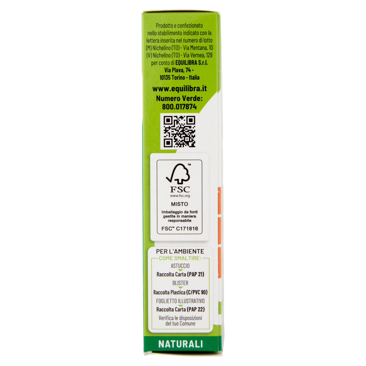 INTEGRATORE EQUILIBRA CURCUMA 20 CPR GR 18,18 - Immagine 21