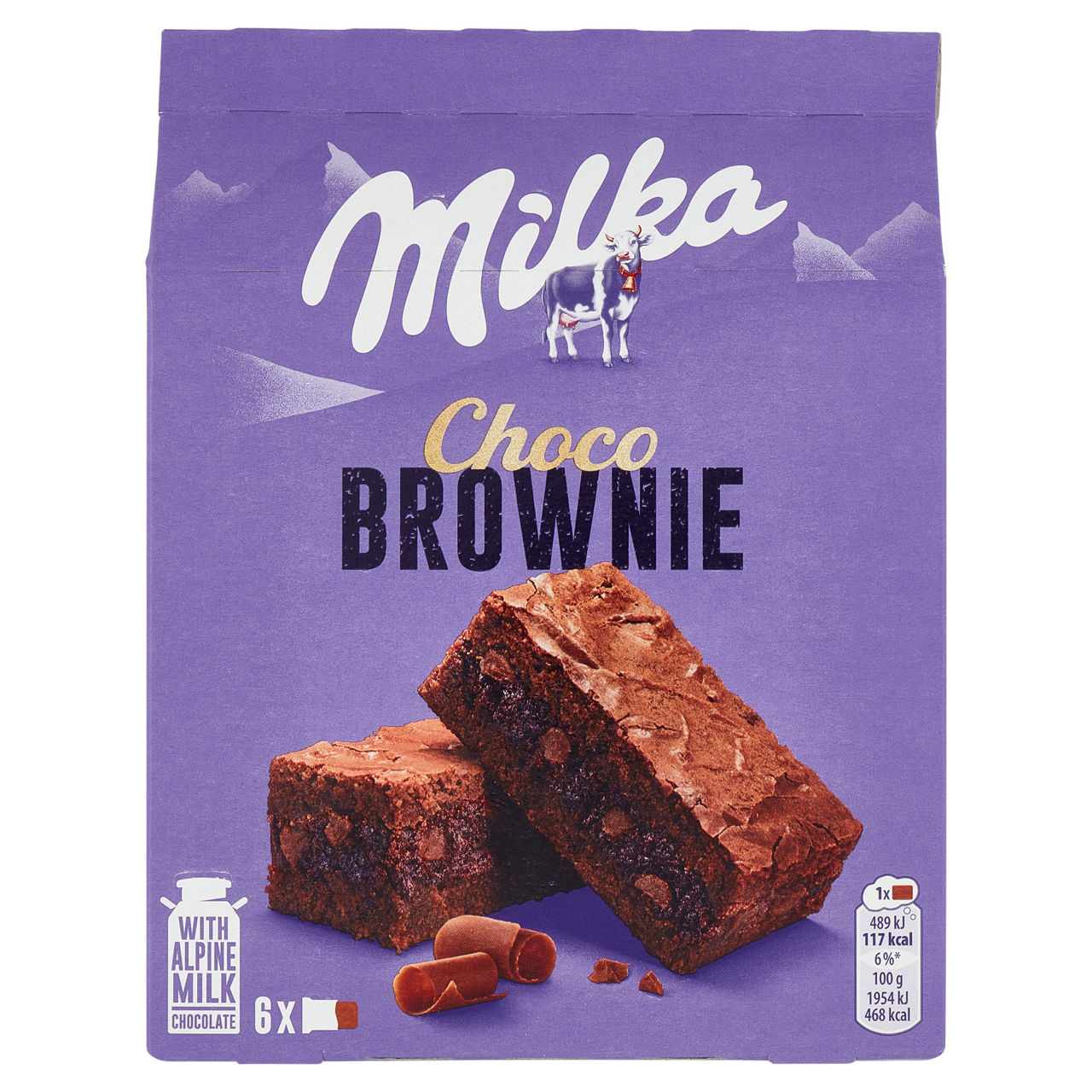 Merendine al cioccolato al latte Choco Brownie 6 pz x 25 gr