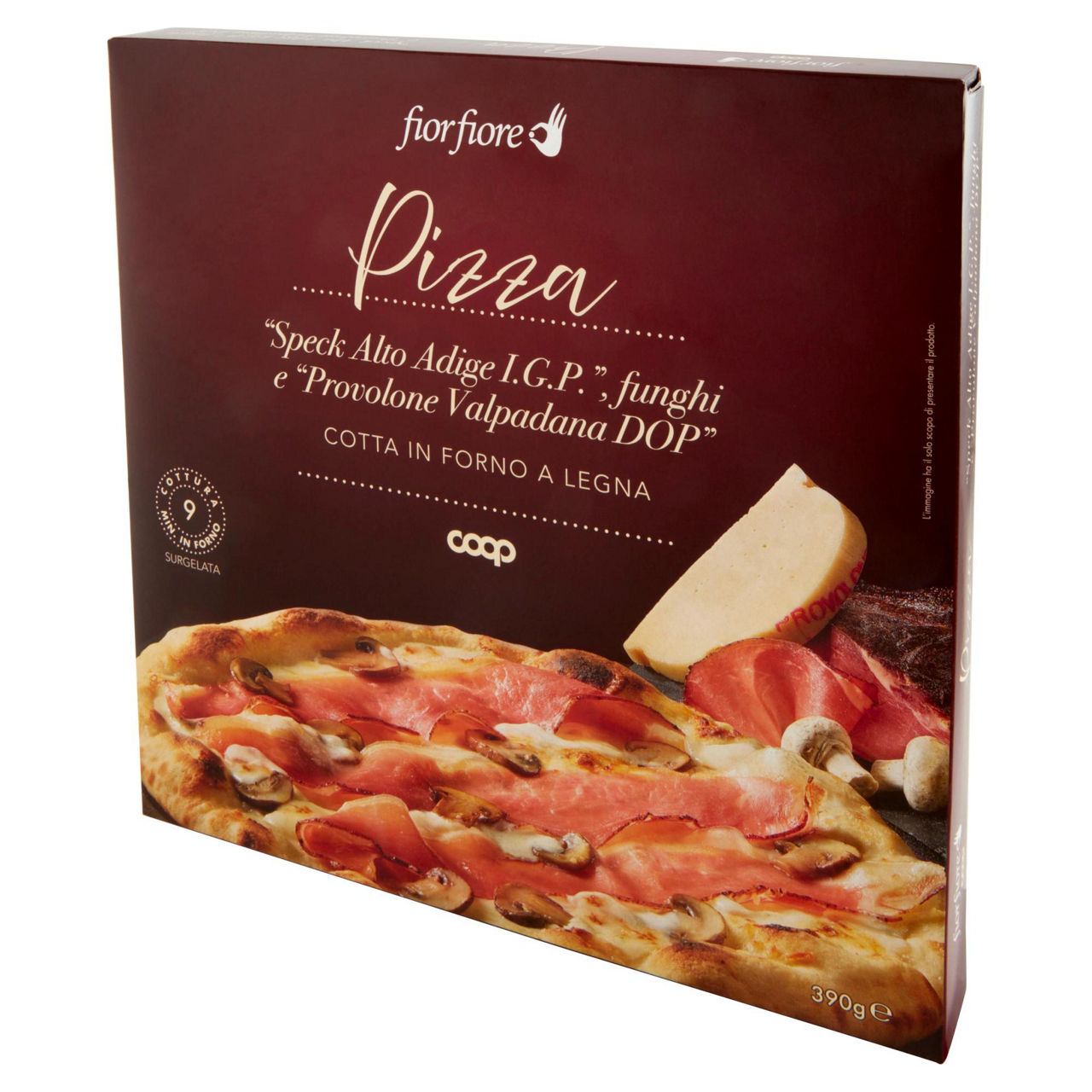 Pizza con speck alto adige IGP funghi e Provolone Valpadana DOP 390 gr - Immagine 21