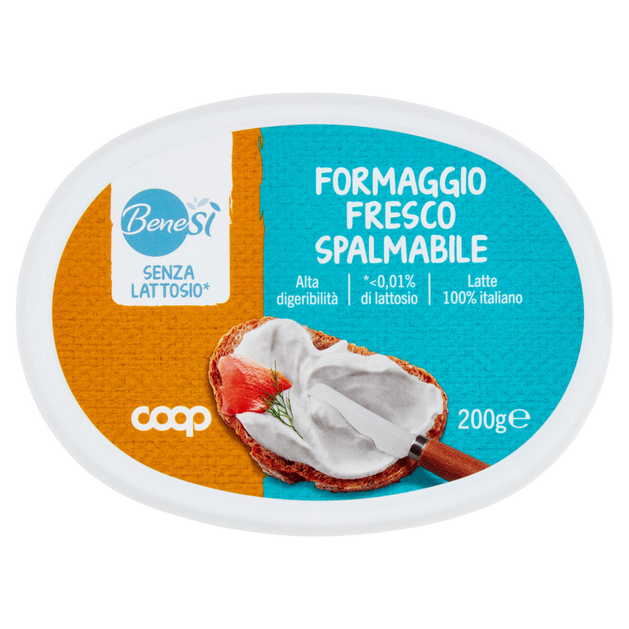 Formaggio fresco spalmabile senza lattosio 200 gr - Immagine 01