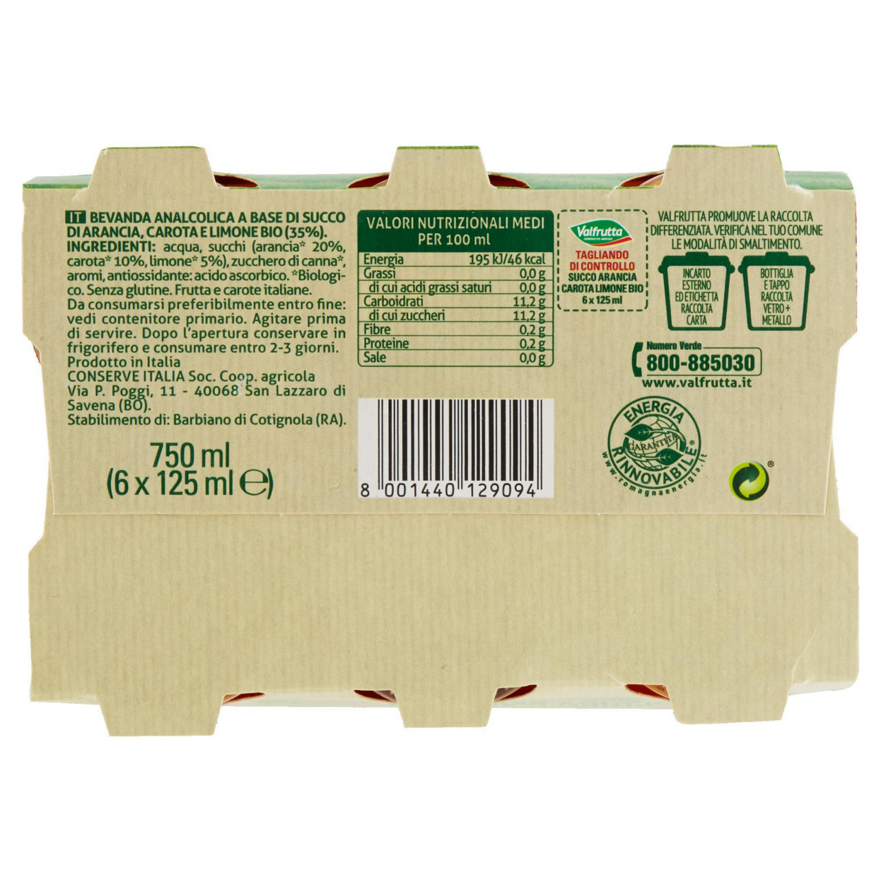 Succo ace bio valfrutta cluster ml 125 x 6 - Immagine 51