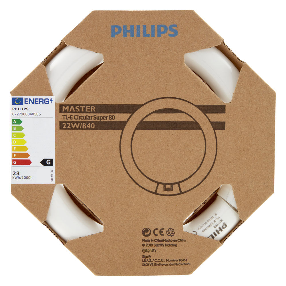 Lampada fluorescente circolare g10q  1285lm b22w/840 philips b