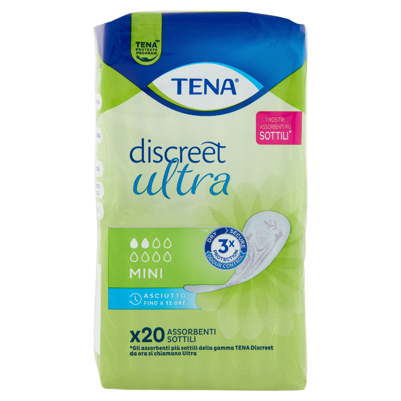Assorbenti per incontinenza discreet mini donna 20 pz - Immagine 01