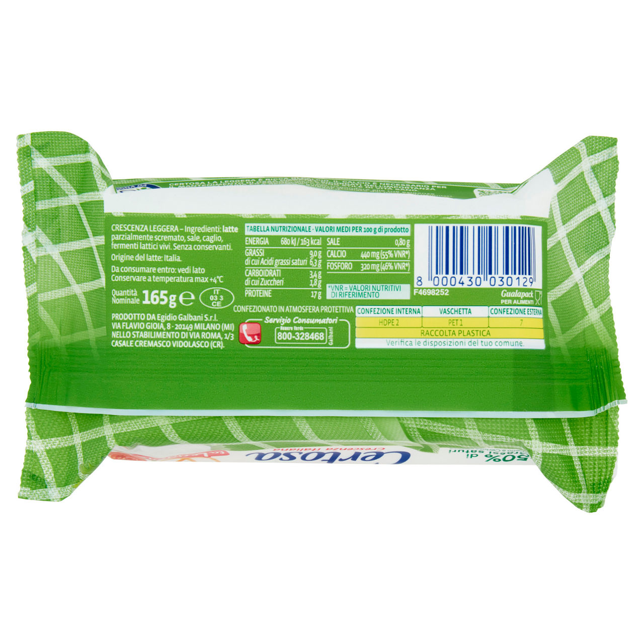 Crescenza leggera 165 gr - Immagine 31