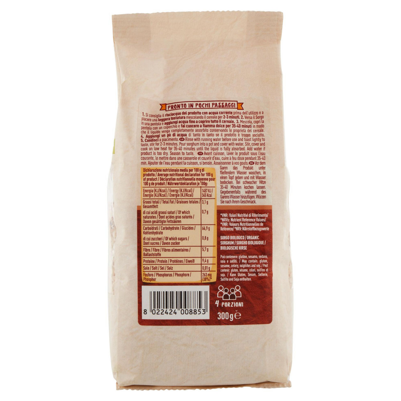 Sorgo bio 300 gr - Immagine 51