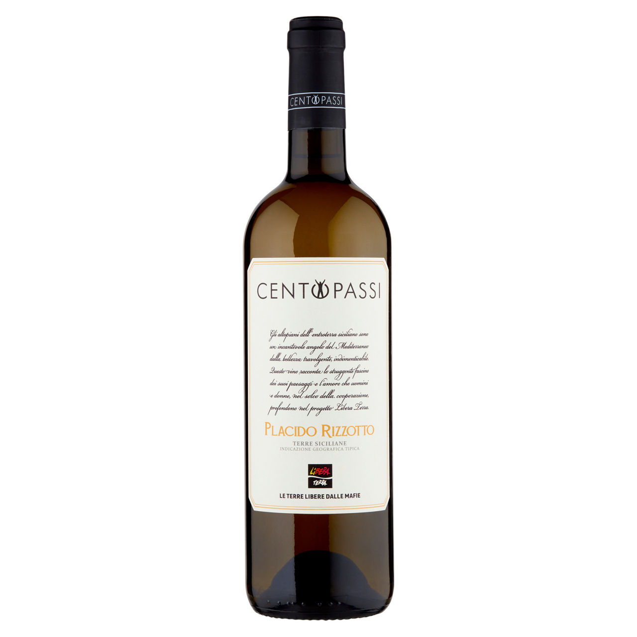 Vino bianco Placido Rizzotto Terre Siciliane IGT bio 750 ml - Immagine 01