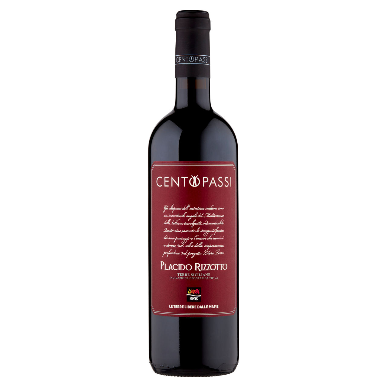 Vino rosso Placido Rizzotto Terre Siciliane IGT bio 750 ml - Immagine 01