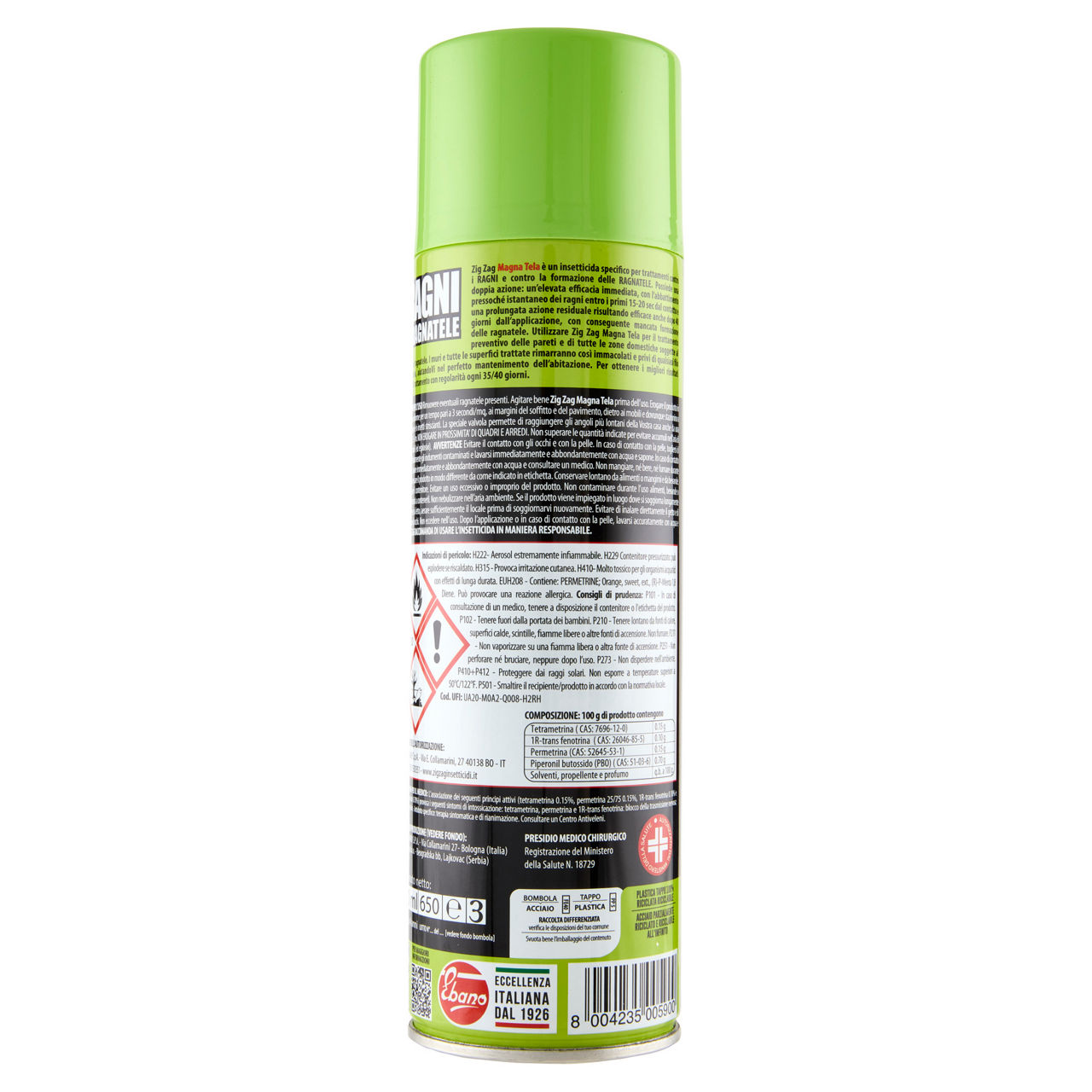 Repulsivi striscianti zig zag ragni e ragnatele magnatela spray ml 500 - Immagine 11