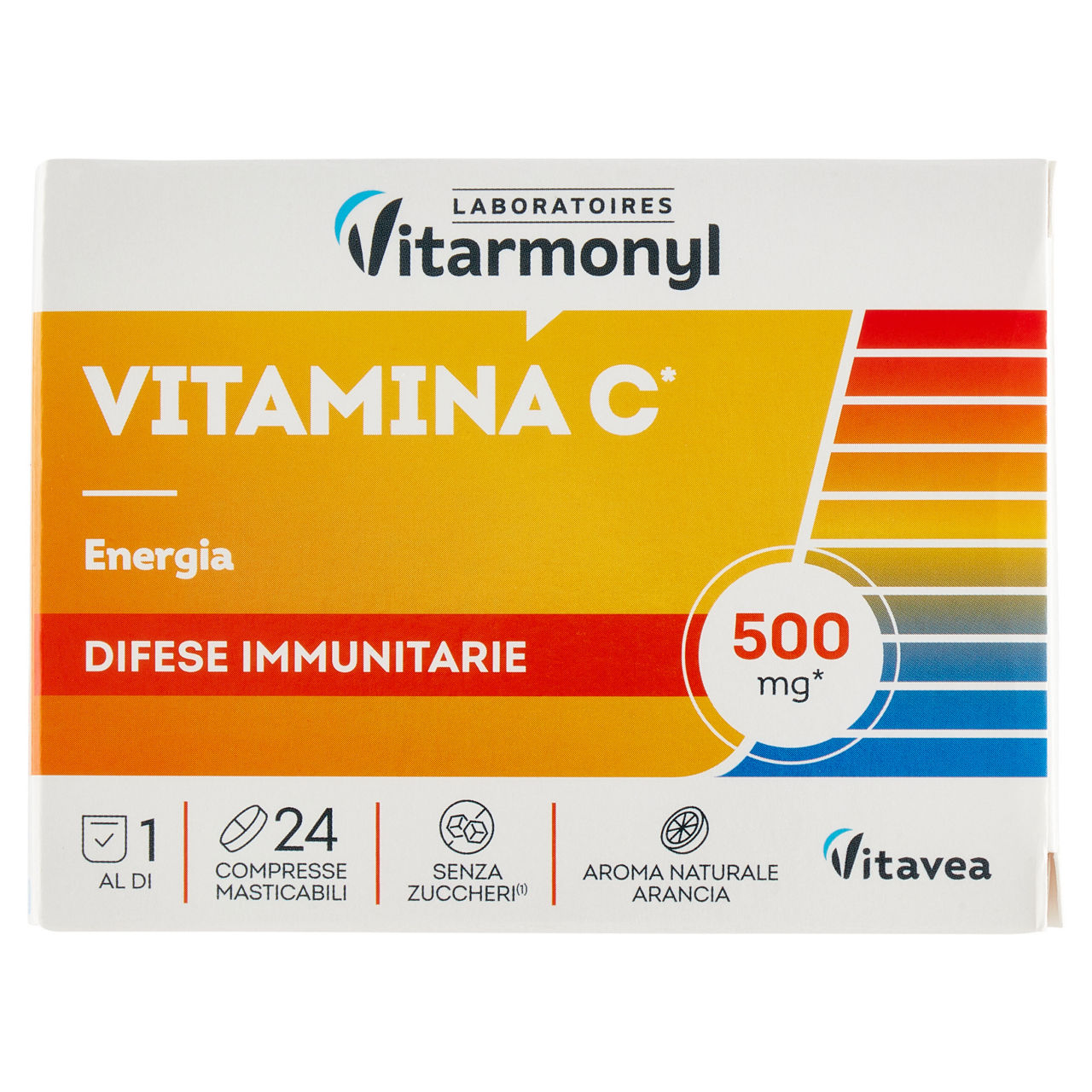 Integratore alimentare vitamina C per difese immunitarie 24 compresse masticabili - Immagine 01