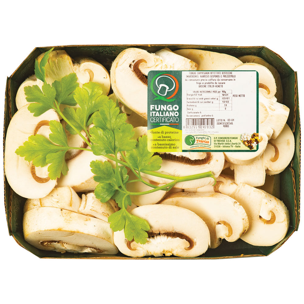 Funghi champignon affettati 300 gr - Immagine 01