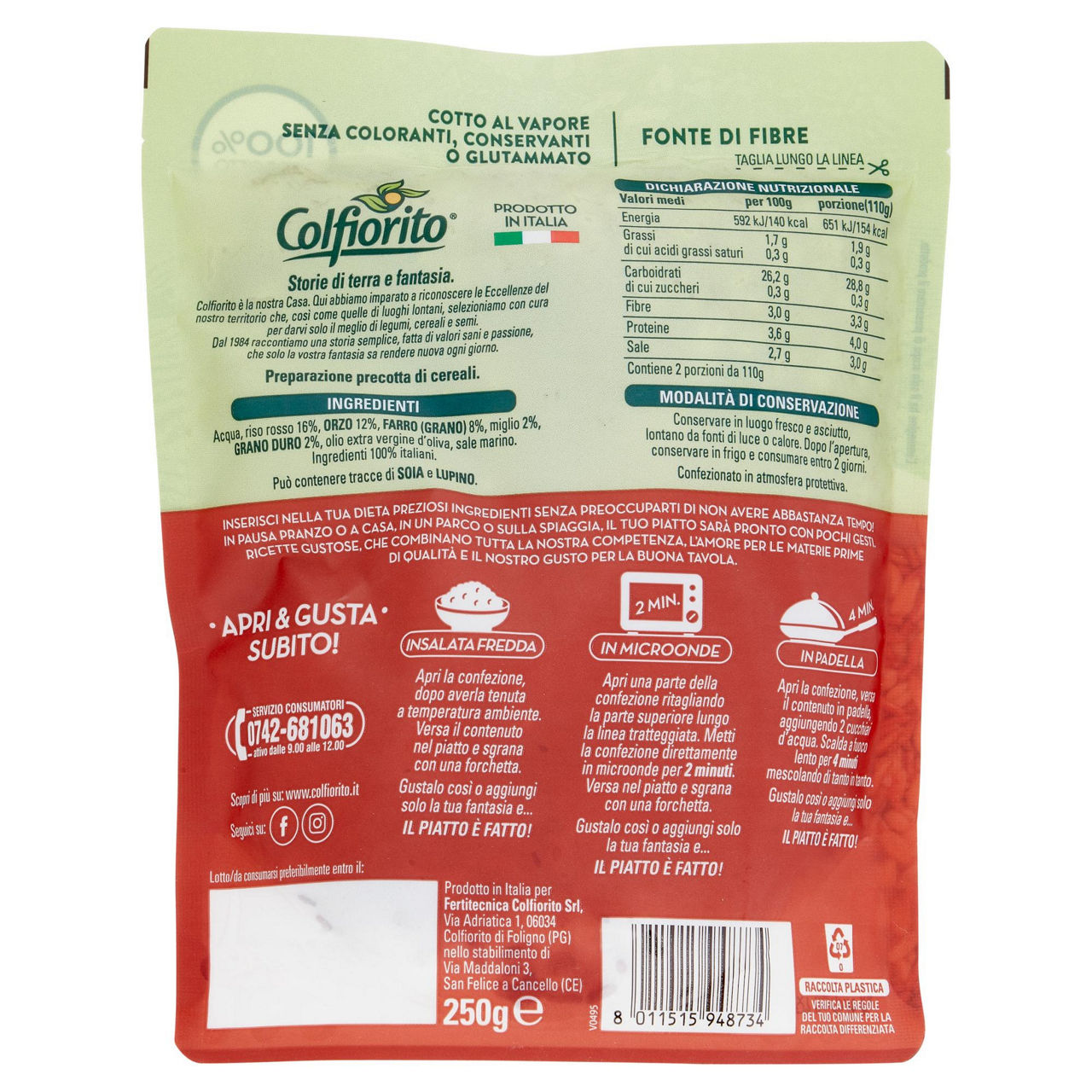 Preparazione precotta di cereali 250 gr - Immagine 21