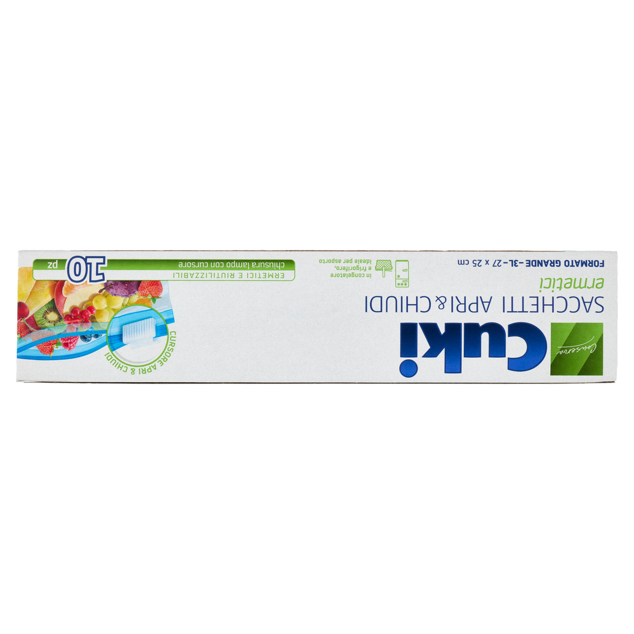 Sacchetti freezer cuki  apri&chiudi ermetici con cursore grandi cm 27x25 lt 3 - Immagine 31