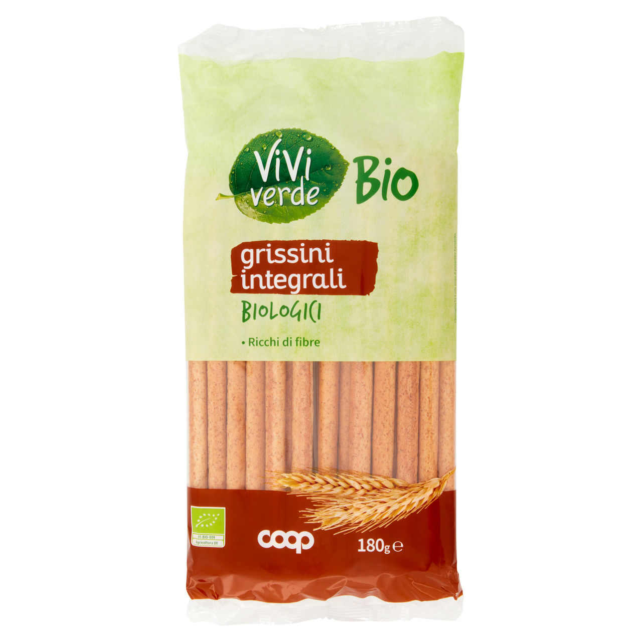 Grissini integrali biologici vivi verde 180 g