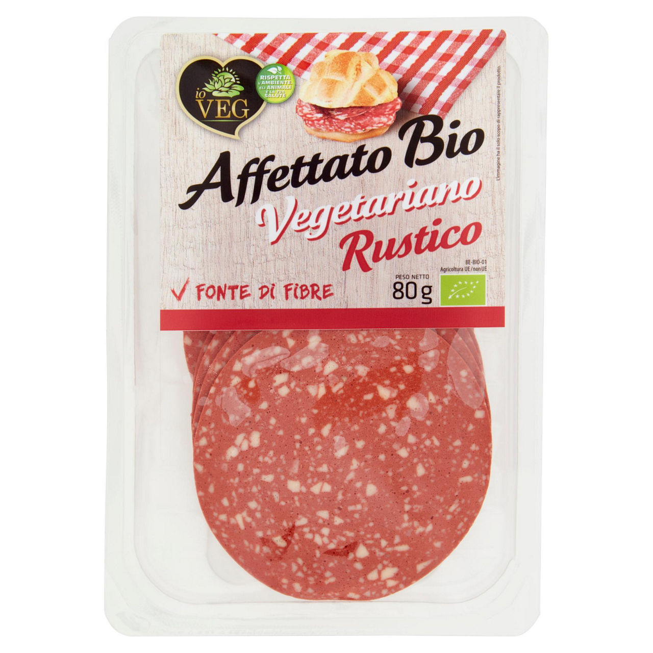 Affettato vegetariano rustico bio 80 gr - Immagine 01