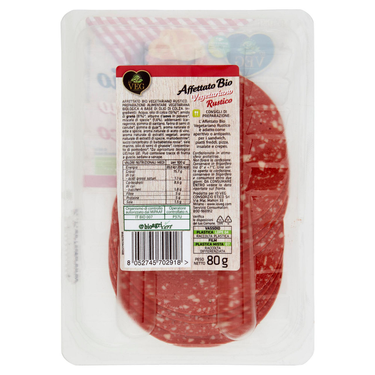 Affettato vegetariano rustico bio 80 gr - Immagine 11