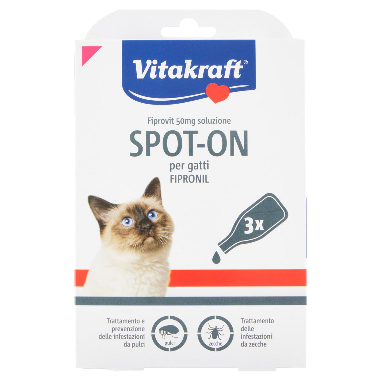 Antiparassitario per gatti spot-one fipronil 3 x 0,50 ml