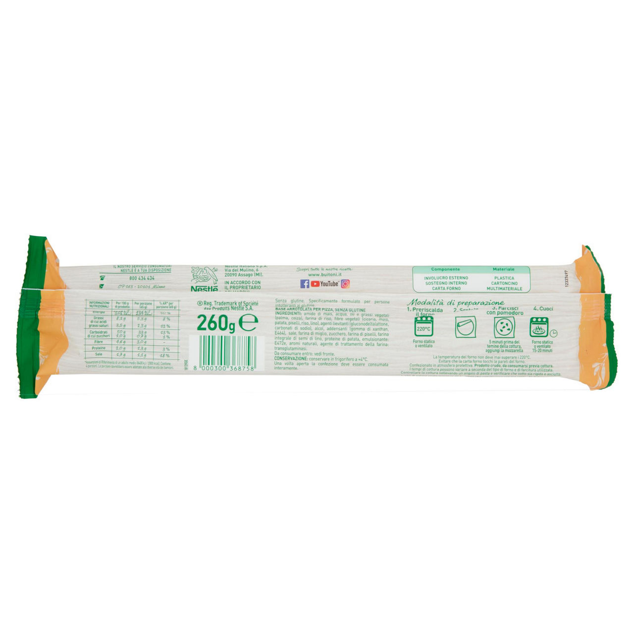 Pasta fresca per pizza rotonda senza glutine 260 gr - Immagine 21