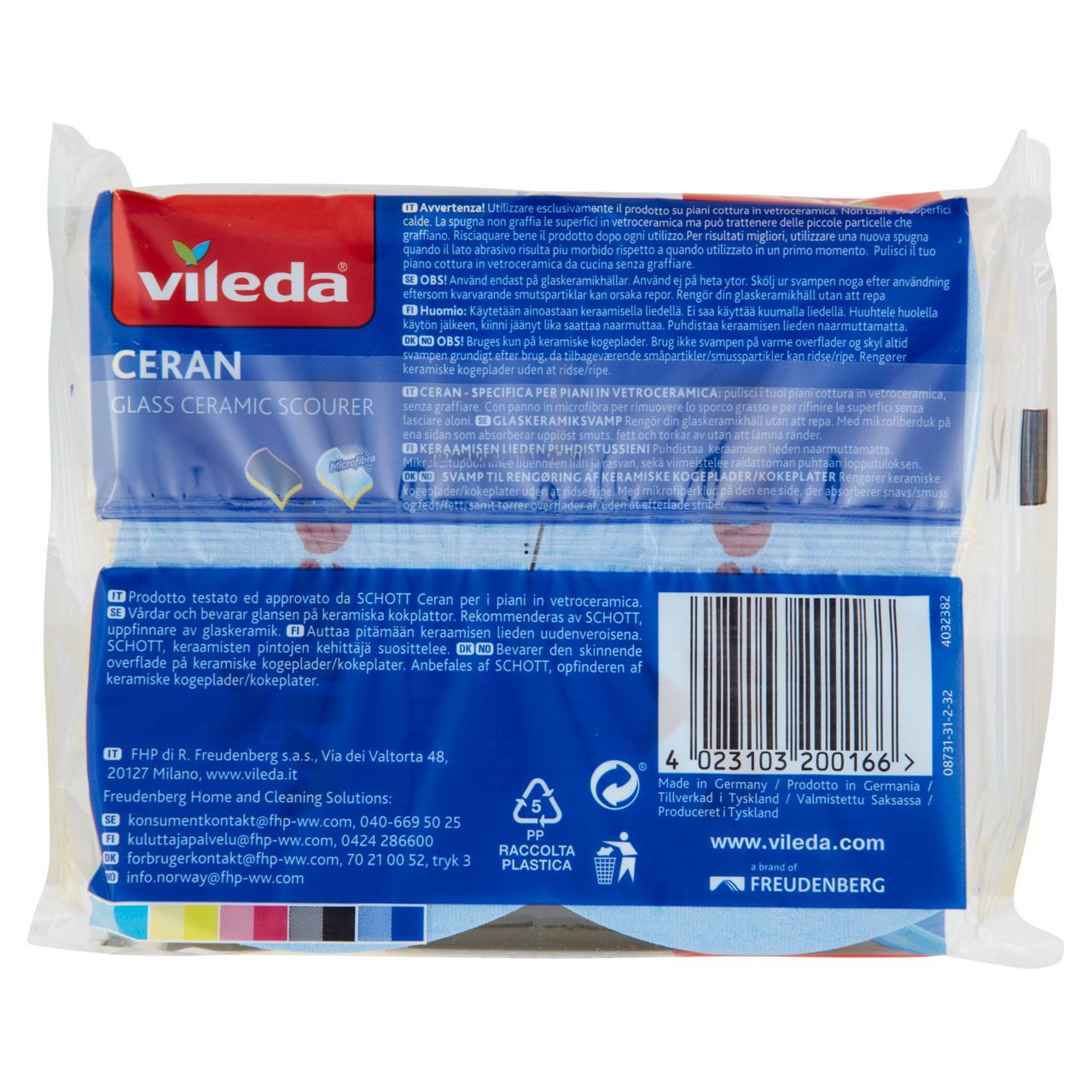 Spugna per piani in vetroceramica ceran 2 pz - Immagine 11