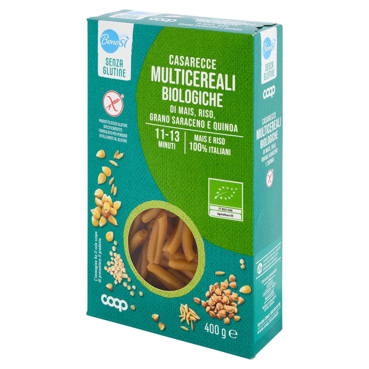 Caserecce pasta multicereali senza glutine bio 400 gr - Immagine 51