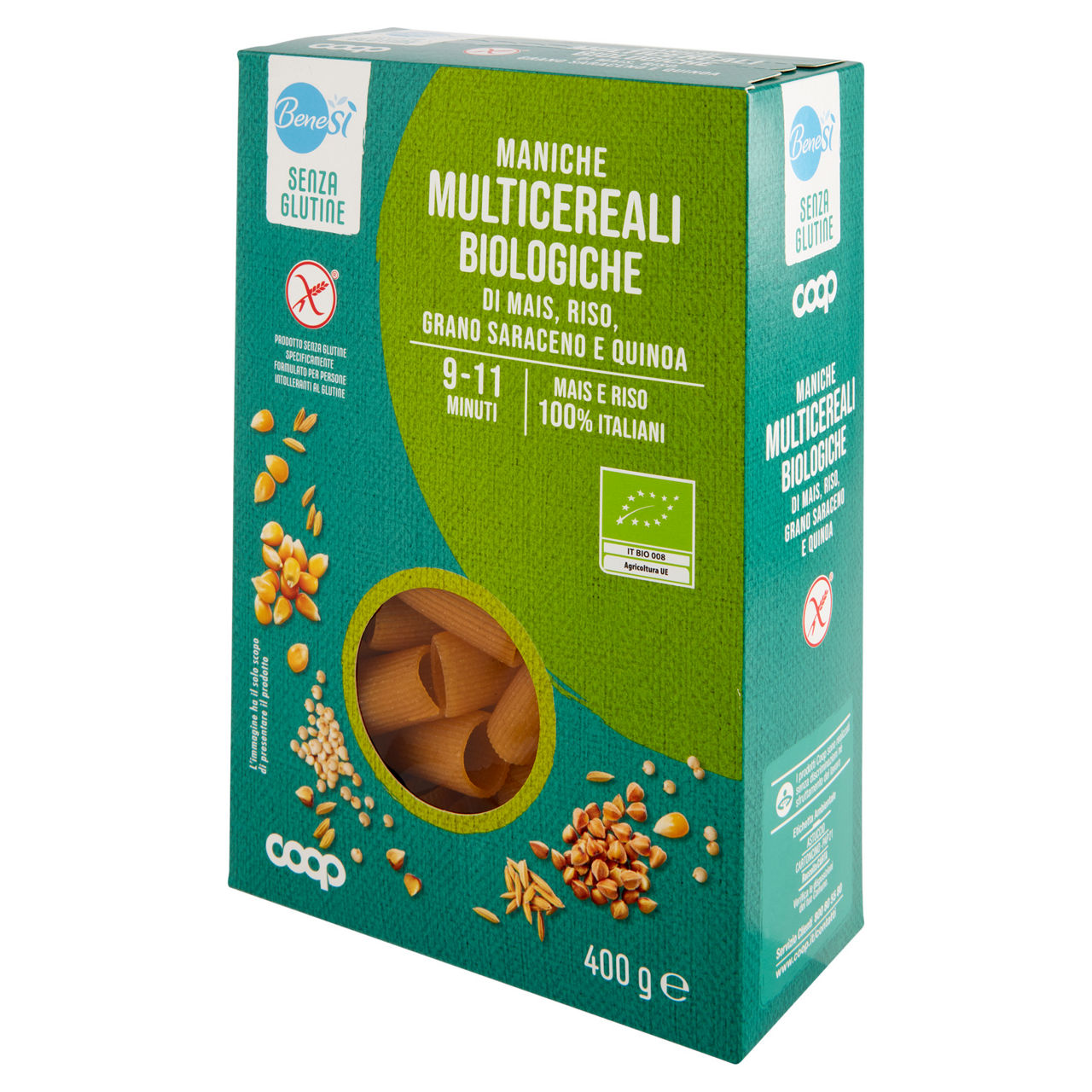 Maniche pasta multicereali senza glutine bio 400 gr - Immagine 31