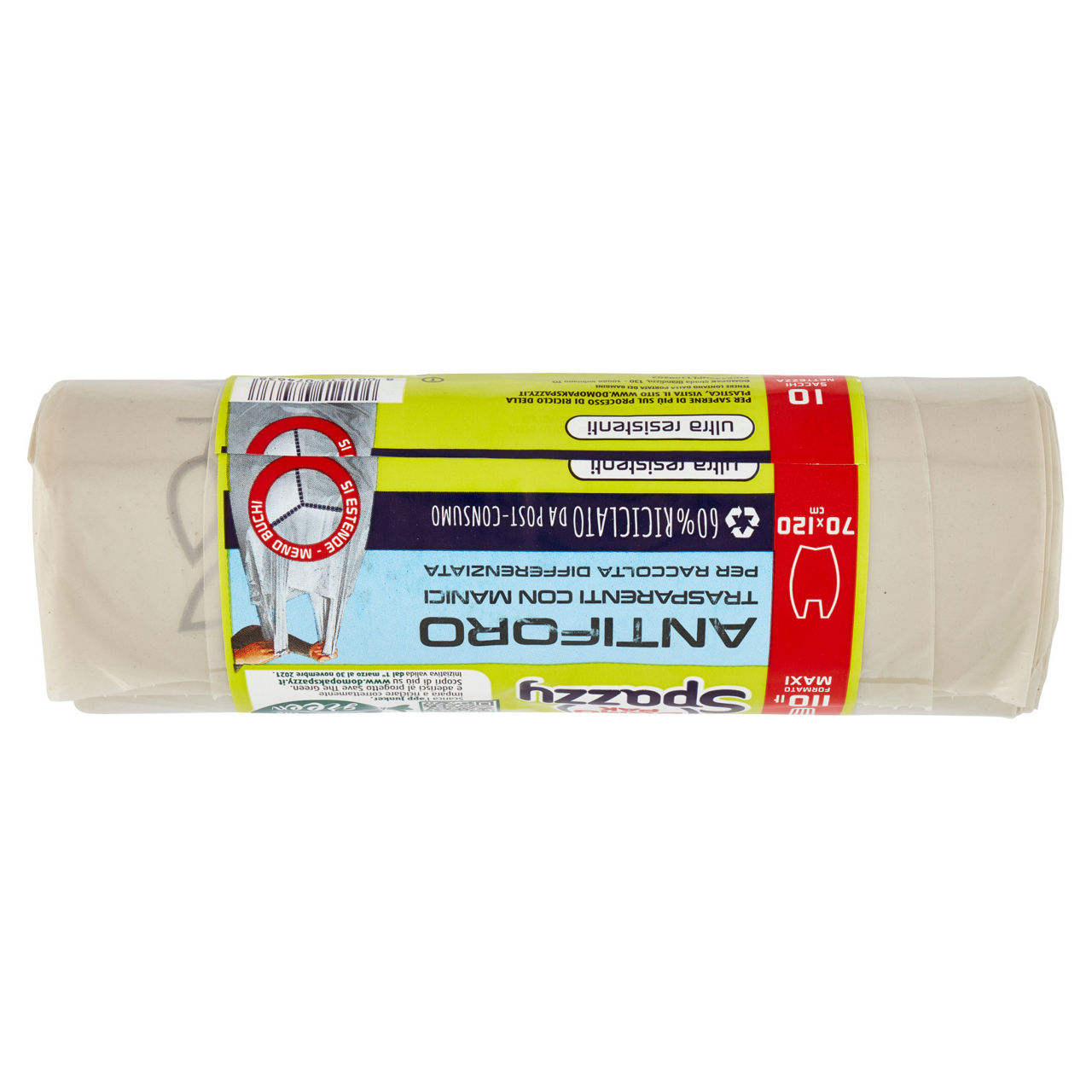 Sacchi nettezza trasparenti antiforo con manici 110 lt 10 pz - Immagine 51