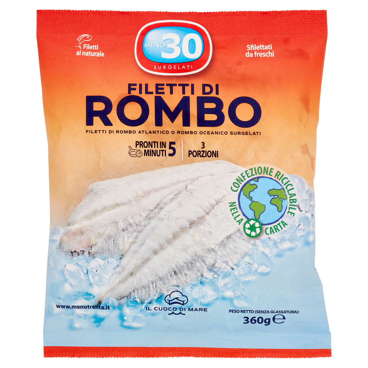 Filetti di rombo surgelati 360 gr