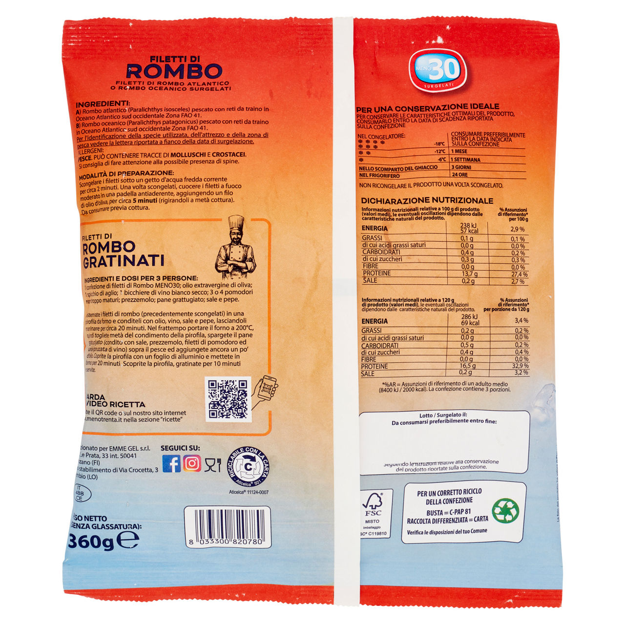 Filetti di rombo surgelati 360 gr - Immagine 11