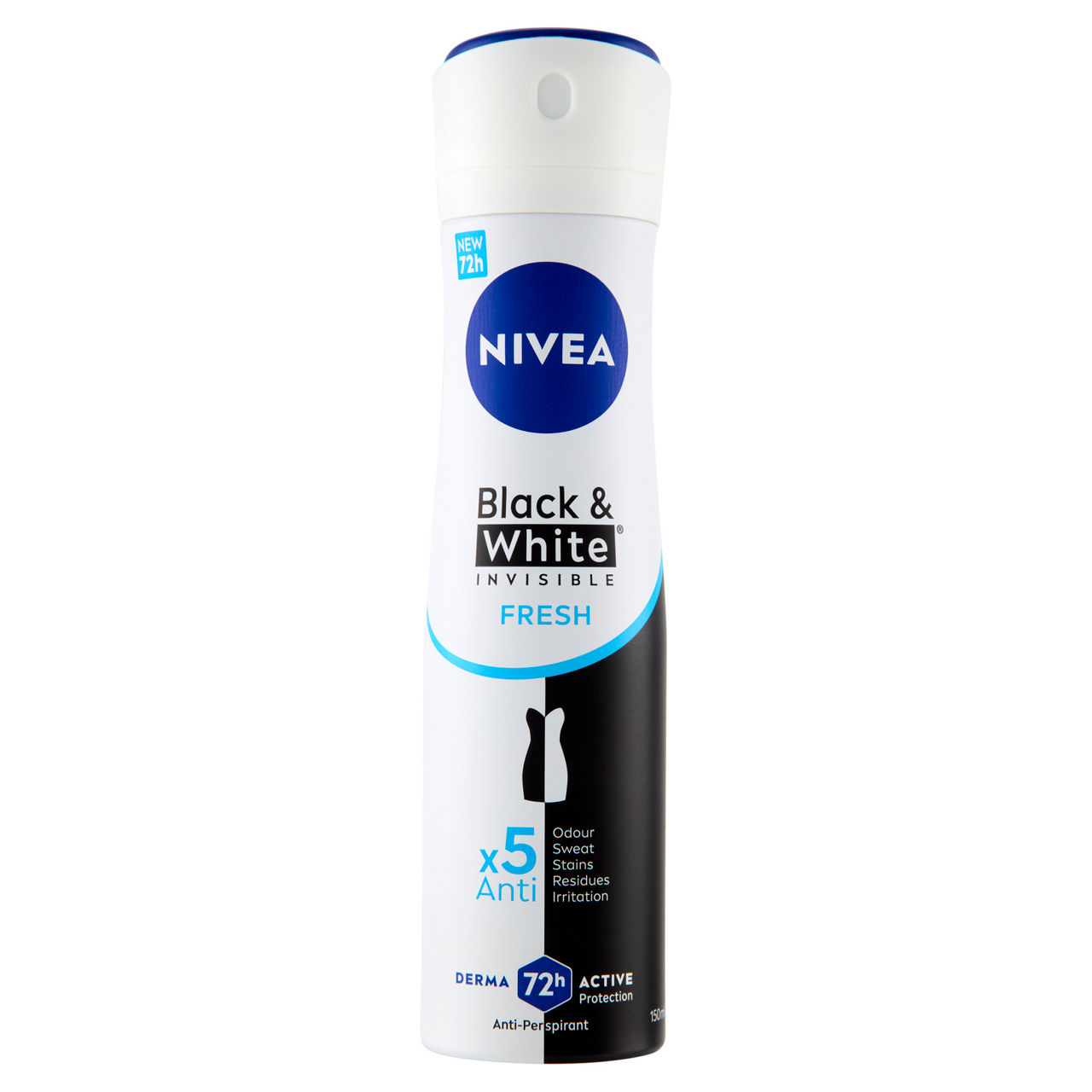 Deodorante spray invisible black&white fresh 150 ml