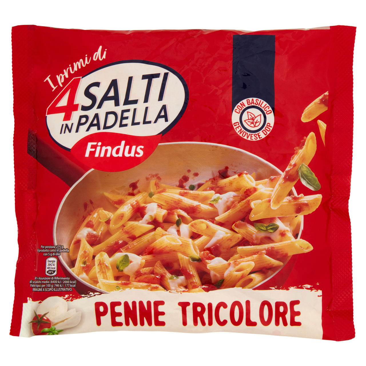 Penne tricolore surgelate 550 gr